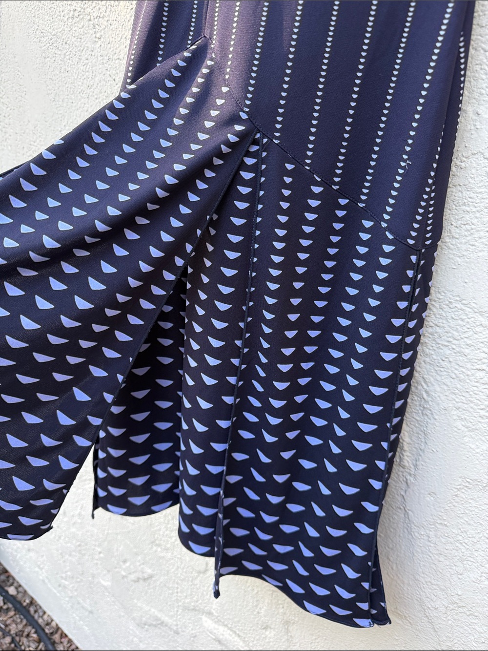 Blue print dress